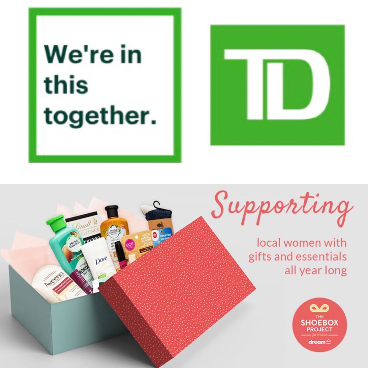 candeeyore's tweet photo. Br#1077 Major Mackenzie Dr &amp; HWY 404 is supporting local women through the 2021 virtual Shoebox Project! Happy Mother’s Day! #METROWIL @Emilysong9 @RachaelWong_TD @MushtakN_TD https://t.co/BzUS1l3NqT