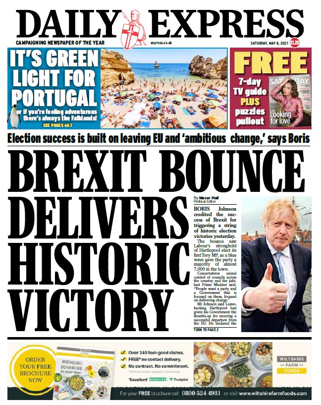 BBC News (UK) on Twitter "Saturday’s Daily Express “Brexit bounce