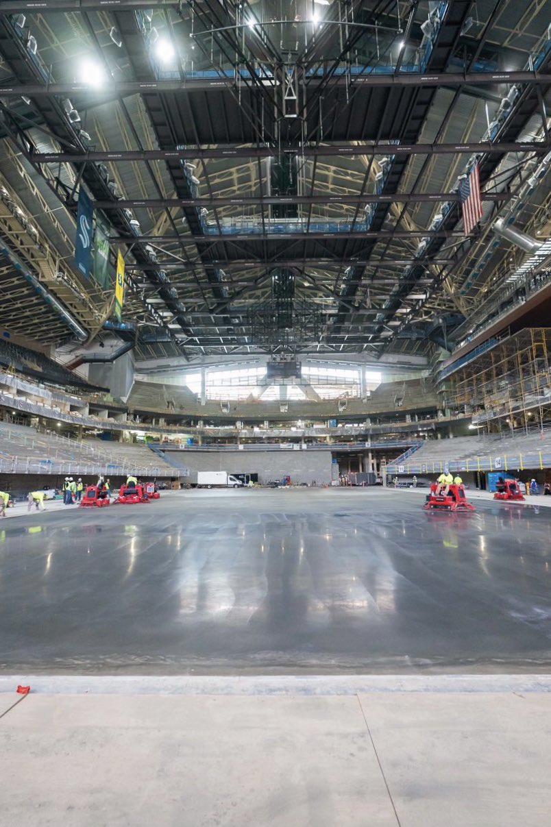Ice Slab Pour at Climate Pledge Arena 