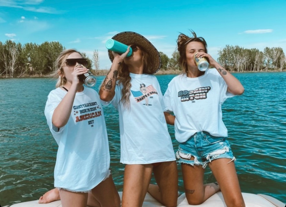 lake days... come happy, leave hammered.