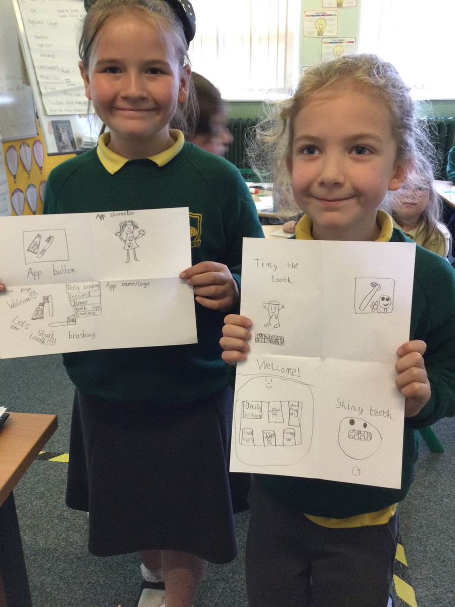 burlingtonjnr's tweet photo. We had a fantastic afternoon in Y3 planning and designing an app to promote the dental healthcare of children @UoMSEERIH @LynneBianchi @wiskow_julie #engineeringatprimary #developingtobeanengineer https://t.co/LwmMHEUSZT