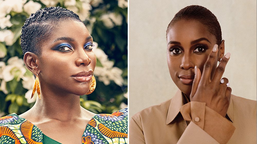 Variety's tweet photo. Michaela Coel is a big fan of Issa Rae and #Insecure: “I’m obviously not from L.A., but it’s wonderful to find the threads and find surprising moments of mirroring or reflection.” https://t.co/8rpUecusTb https://t.co/qBRt61ESqb