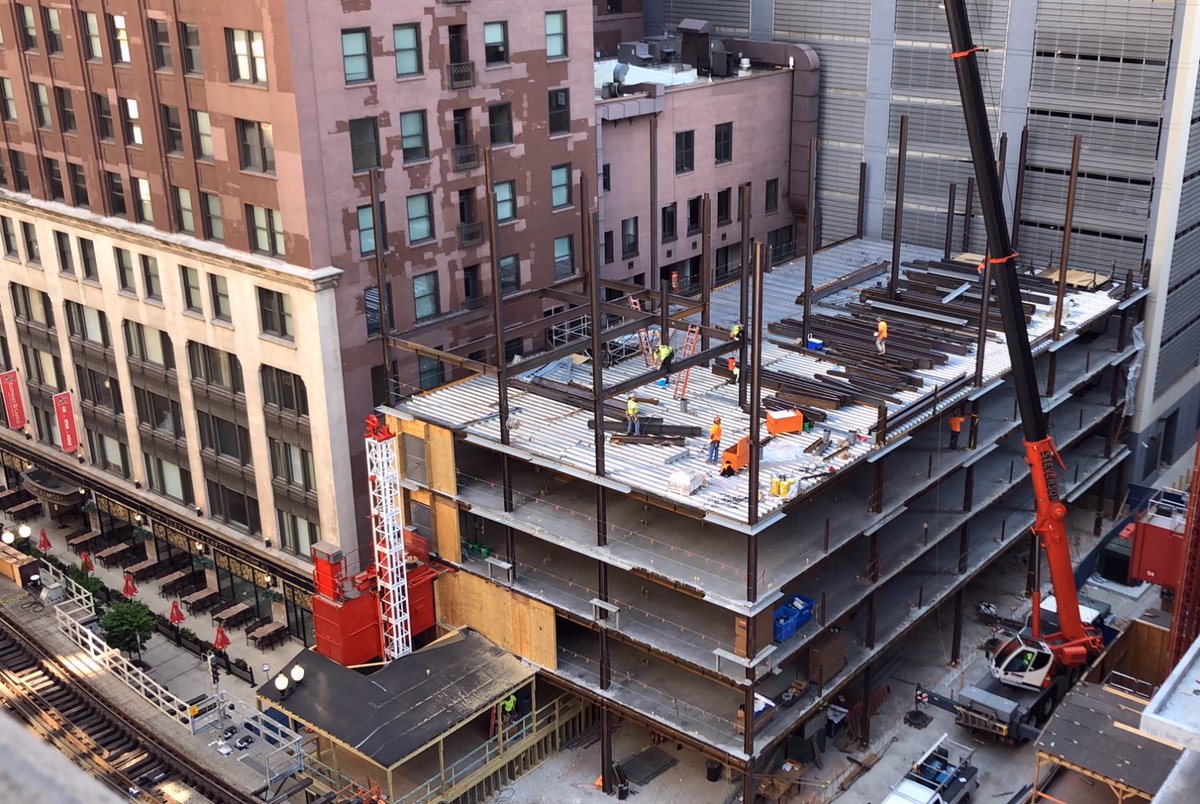 With just over a year of construction, this former parking lot in the Loop is now a 7-story apartment building. The <a href="/CityClubApts/">City Club Apartments</a> MDA Phase 2 is complete! Thanks design team: <a href="/hparchitecture/">Hartshorne Plunkard</a> @sitedesigngroup <a href="/RTM_ENG/">RTM Eng. Consultants</a> <a href="/OdehEngineers/">Odeh Engineers</a>