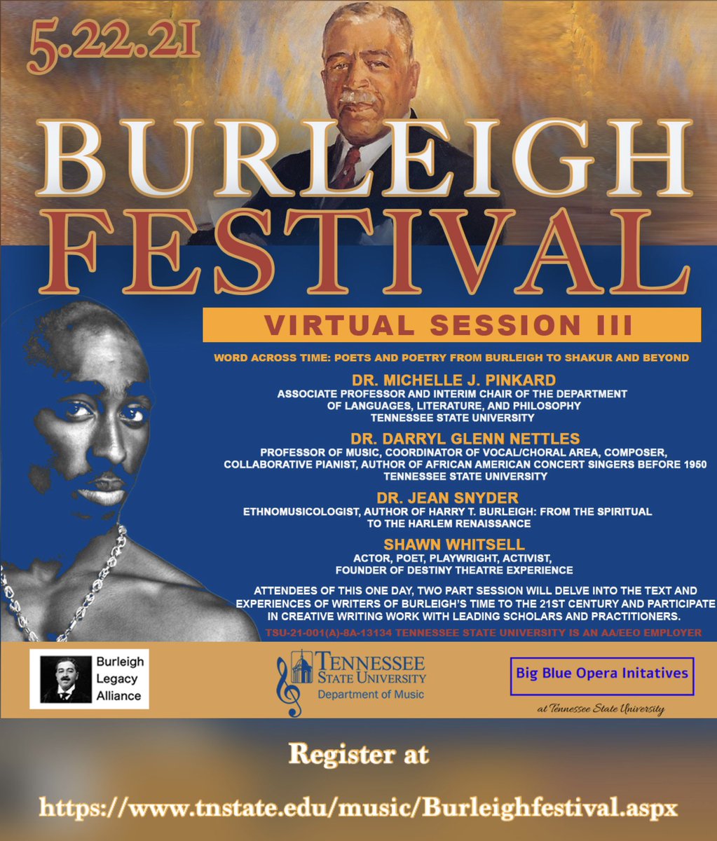 TSUBigBlueOpera's tweet photo. Our May session of #BurleighFestivalUnlimited is about to be 🔥🔥🔥!!! 
Register at https://t.co/V8sS3nVFDS
Come join, create, and grow with us! https://t.co/8JL69JEhNn