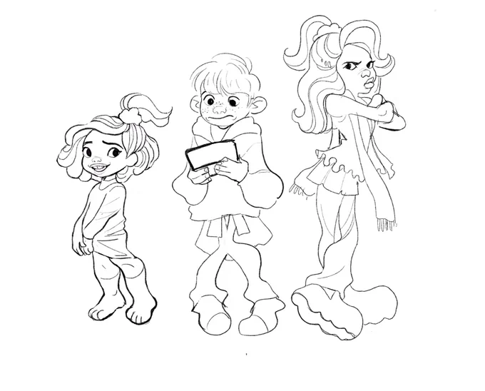 quick kids lineup for homework ☀️ 