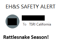 g_laudadio's tweet photo. OOOOOK.... Scared AF now
#RattleSnakeSeasonIsComing #SafetyAlert #WelcomeToCali https://t.co/lTJbfkMhVE