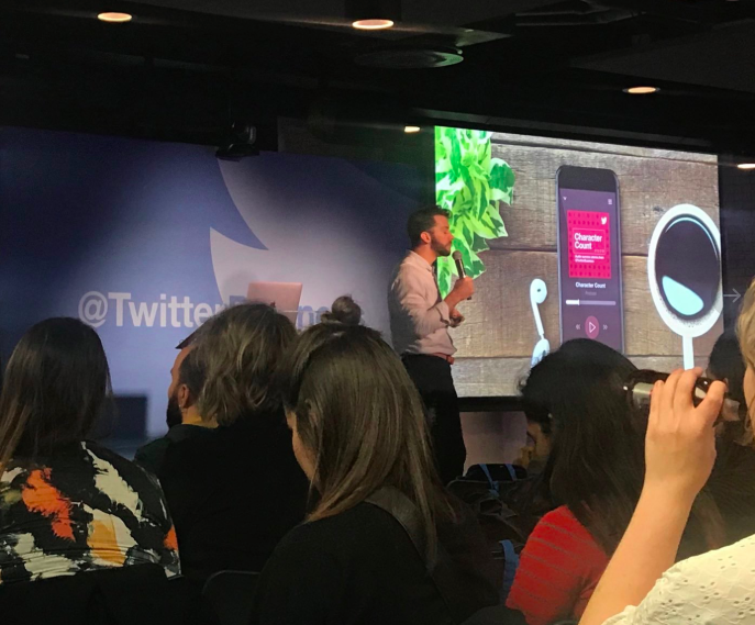 I also started speaking on Twitter's behalf at conferences in London, Chicago, Nashville, and New York.One of my talks at  @socialmediaweek was spun off into a digital series on  @smwplus that I hosted called "Write Better"