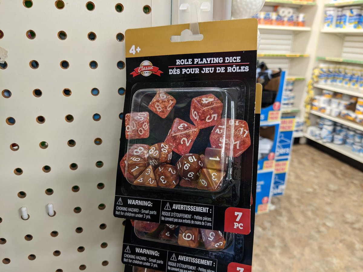 While at #dollartree to shoot some footage for my first #strugglebus YouTube video I came across this unexpected find! #dungeondice for a dollar!!