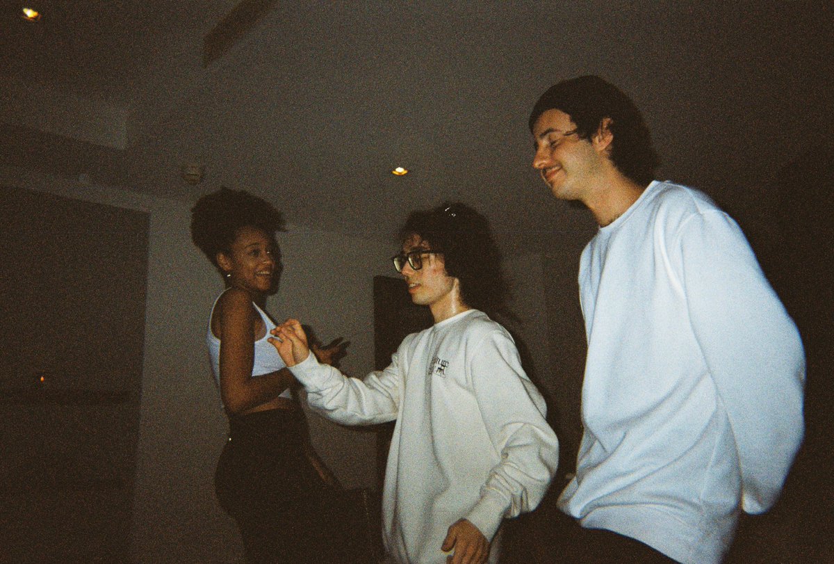 Friends on disposable camera - scanned on fujifilm frontier