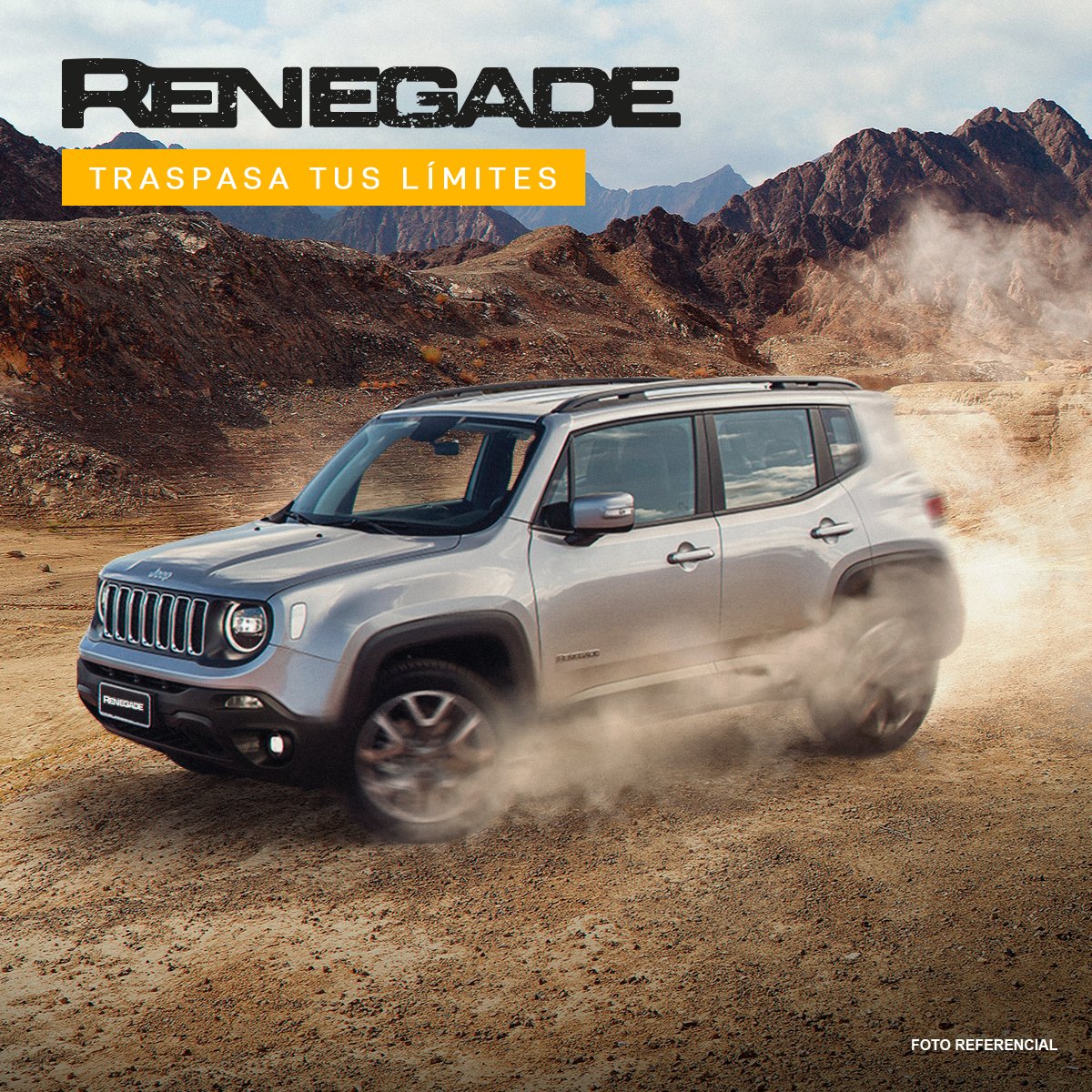 Solo tú conoces tus límites, en una #JeepRenegade te olvidas de ellos🚗🌄. Cotiza el tuyo aquí👉💻: ventaonline-jeep.com.pe/modelo?renegade

#JeepPerú  #OIIIIIIIO
