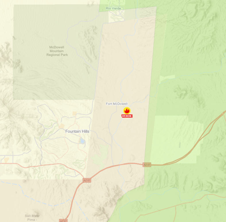 VandalayExport's tweet photo. @just_peekn @TontoForest That would appear to be the #VerdeFire burning on the Fort McDowell Reservation.
Map Link | https://t.co/hja7iXaMTW https://t.co/8NbtlALH7R