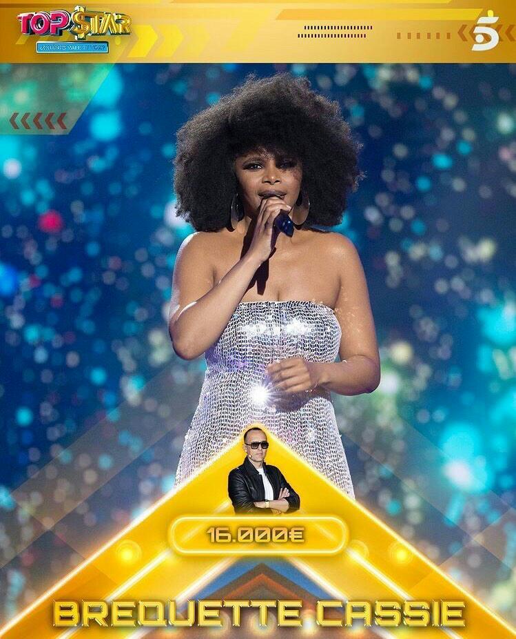 Brequette_CF's tweet photo. Brequette es la ganadora del primer programa de #TopStar y además se lleva 16.000€ gracias al dinero que ha pujado @ristomejide por ella 💰 Estamos deseando que llegue la final para volver a disfrutar de @BrequetteCassie y de su gran talentazo en @TopStar_TV ❤ https://t.co/cLmk1K8IKt