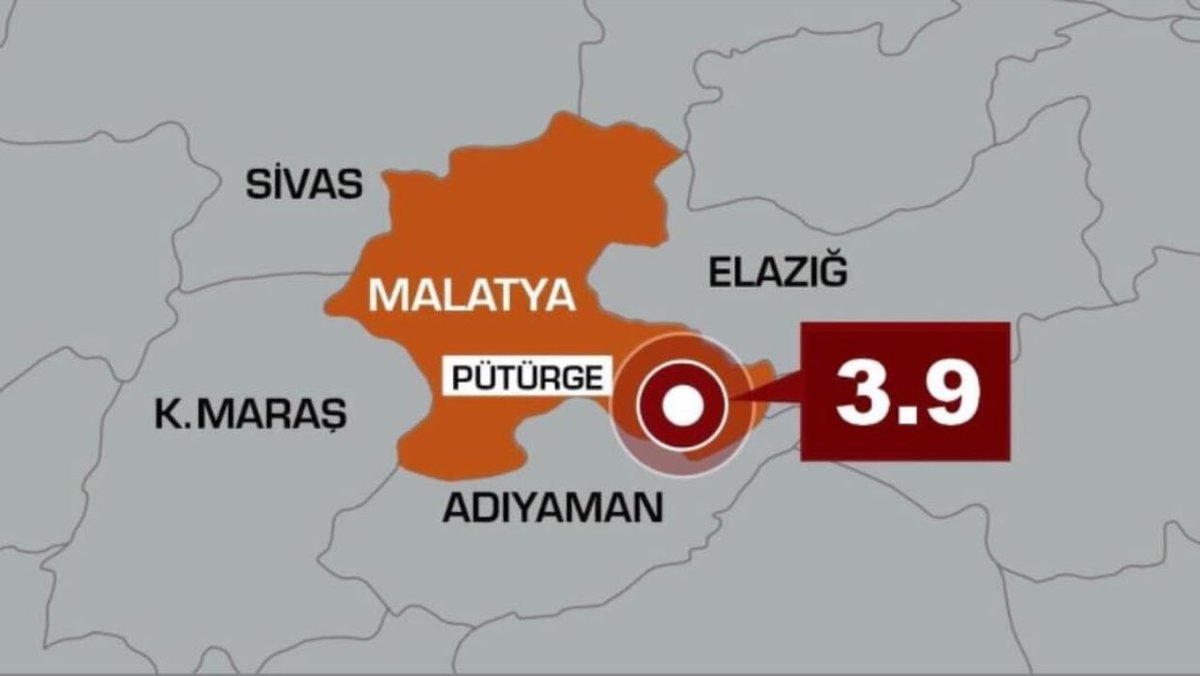 🔴 Malatya'nın Pütürge ilçesinde 4.2 büyüklüğünde deprem meydana geldi. Kıymetli hemşerilerimize çok geçmiş olsun.