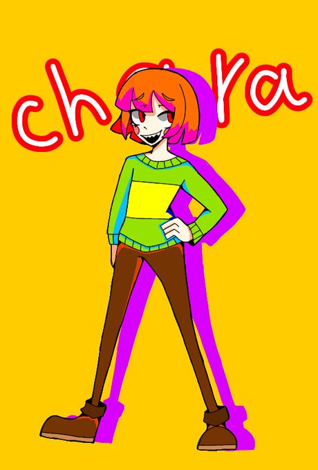 琥珀(ΦωΦ) on X: ♥FIGHT！！！ #undertale #chara