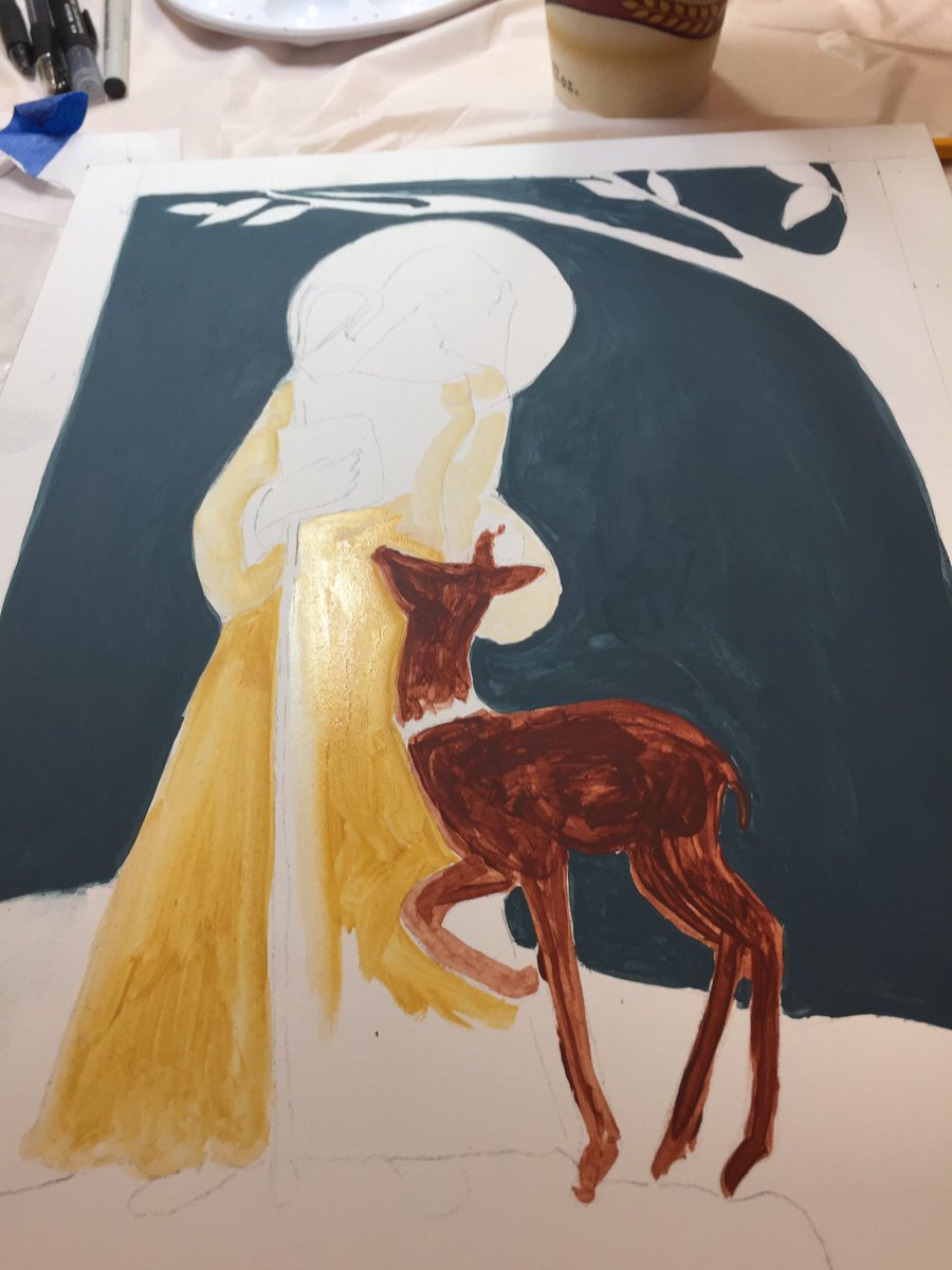 RevAnneCapeAnn's tweet photo. #Icon #StMildred It’s quite a miracle, the arrival of St. Mildred here in New Hampshire, US to be contemplating her image, her gentleness, her family history, her spiritual history, church history, the Abbey, & the wonderful 21st century #MinsterNuns @SisterWalburga #Benedictines https://t.co/k343byxaZh