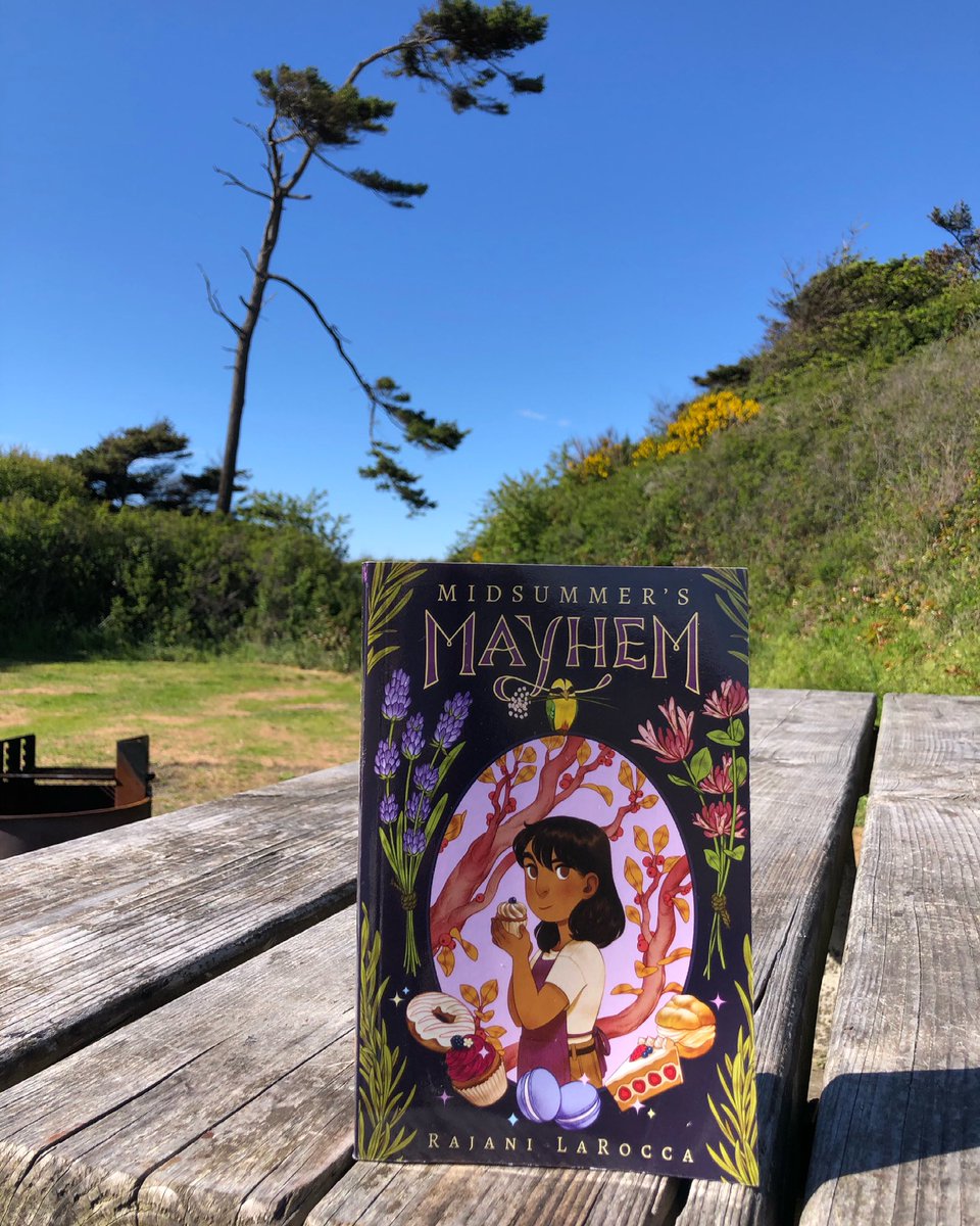 lilylamotte's tweet photo. Reading @rajanilarocca MIDSUMMER’S MAYHEM #readingwhilecamping #Camping #mgbook https://t.co/Gemfa8UyRh