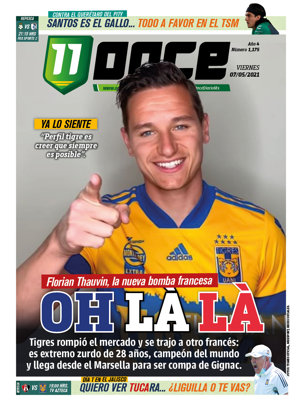 La Tapa ONCE: Florian Thauvin llegó a Tigres