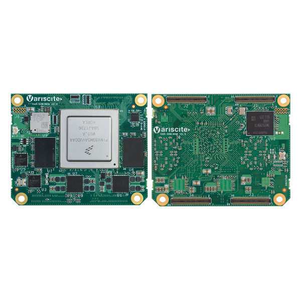 Variscite's Spear-MX8 module features NXP’s 7-core 1.8GHz i.MX8 QuadMax SoC, plus up to 8GB RAM and 64GB eMMC. I/O includes UltraHD 4k video, WiFi/BT, SD/MMC, miniPCIe, SD/MMC, GbE, USB, GPIO, and more. hackerboards.com/boards/spear-m…