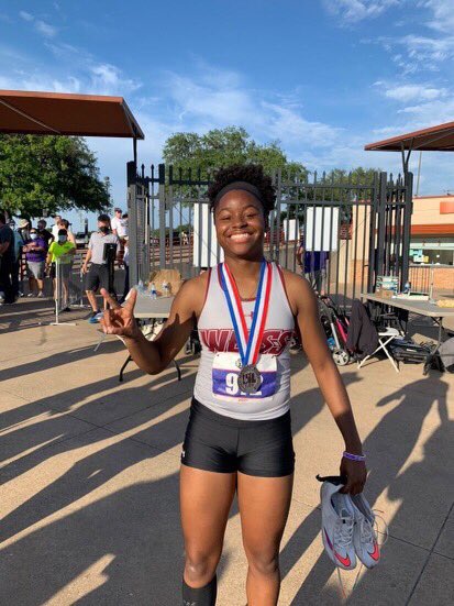 weissvolleyball's tweet photo. Yes!!!! Great job Michaela!!!  Congratulations on the silver in the 100!! @pfisd 🤩 @WeissHighSchool @VypeATX @FlxAtx @PfISDAthletics @_lifeofmichaela @varsity_news #EarnedNotGiven #BeTheOneWolfpack https://t.co/dozQCVRvrP