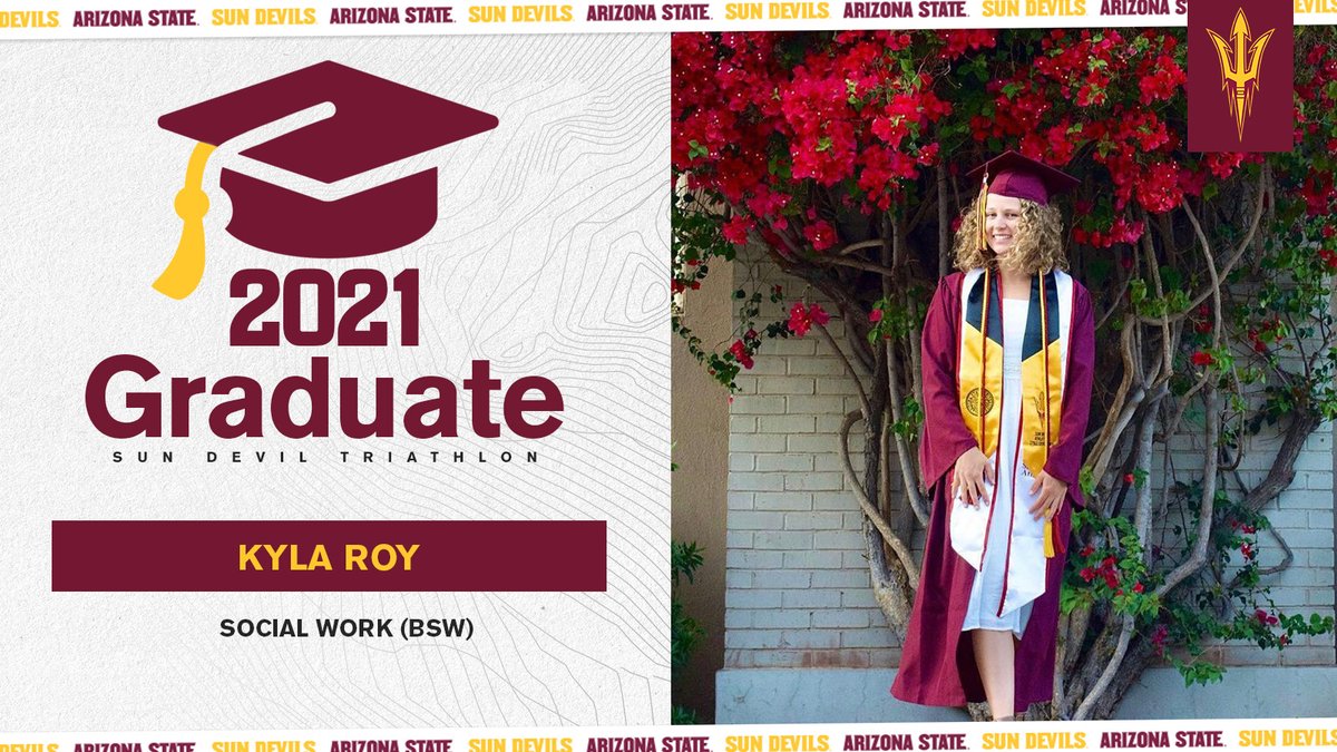 sundeviltri's tweet photo. The 2️⃣0️⃣1️⃣9️⃣ National Champion is now a graduate 🥳

𝐂𝐎𝐍𝐆𝐑𝐀𝐓𝐒 to 𝗞𝘆𝗹𝗮 𝗥𝗼𝘆 on earning a Social Work degree! 👏👏👏 https://t.co/pSYvb41hq5