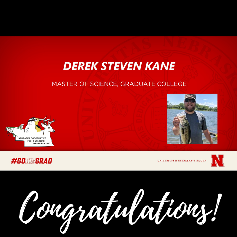 NECFWRU's tweet photo. A #BigRed shout out to @YaBoyDKane! He enjoys the #NECFWRU @USGSCoopUnits program so much he is staying with us. Derek is our new Angler Survey (aka Creel) Program Coordinator. Way to go! https://t.co/cZwgRLaJsX