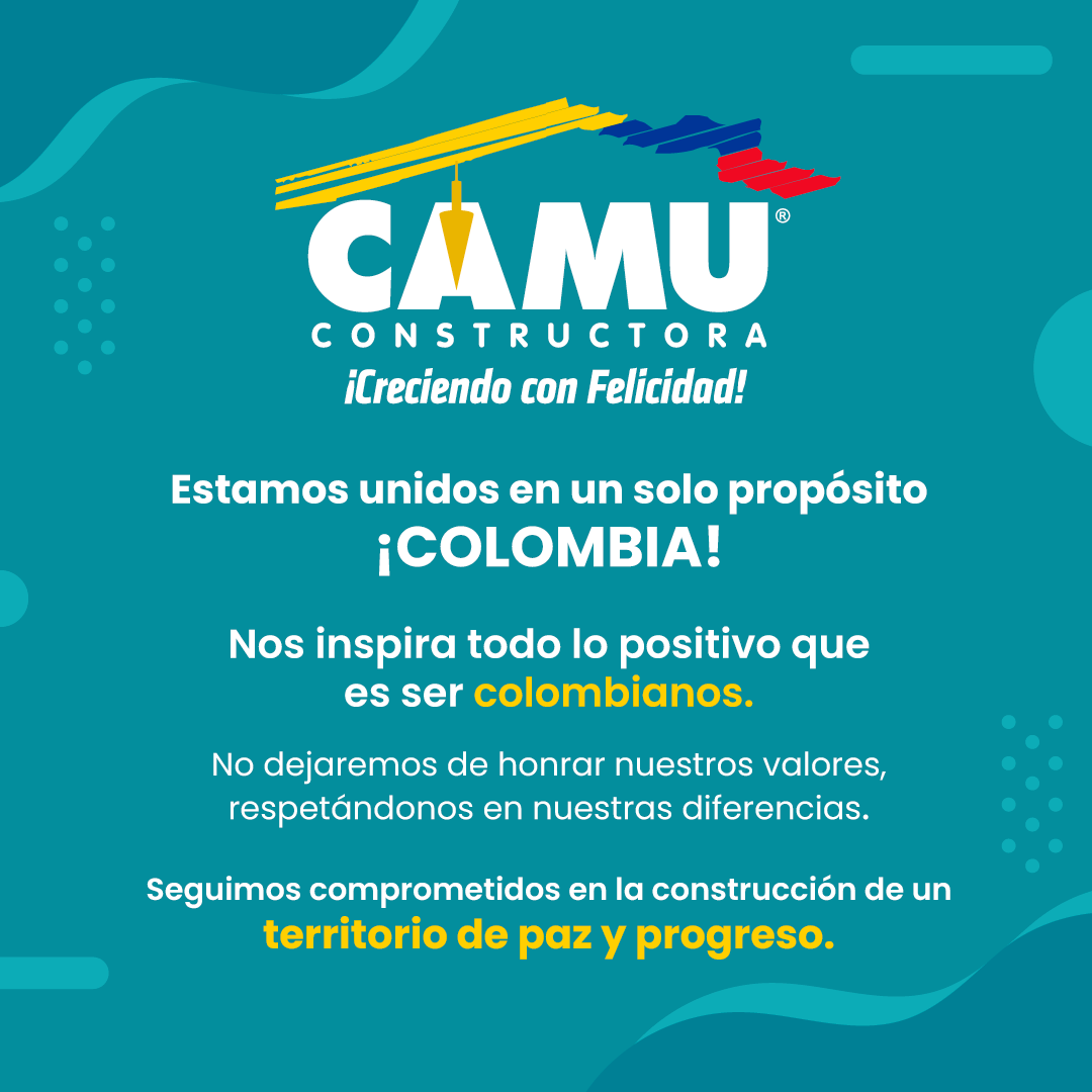 🇨🇴Estamos unidos en un solo propósito ¡𝐂𝐎𝐋𝐎𝐌𝐁𝐈𝐀!🇨🇴 Nos inspira todo lo positivo que es ser colombianos. No dejaremos de honrar nuestros valores, respetándonos en nuestras diferencias. Seguimos comprometidos en la construcción de un territorio de paz y progreso.