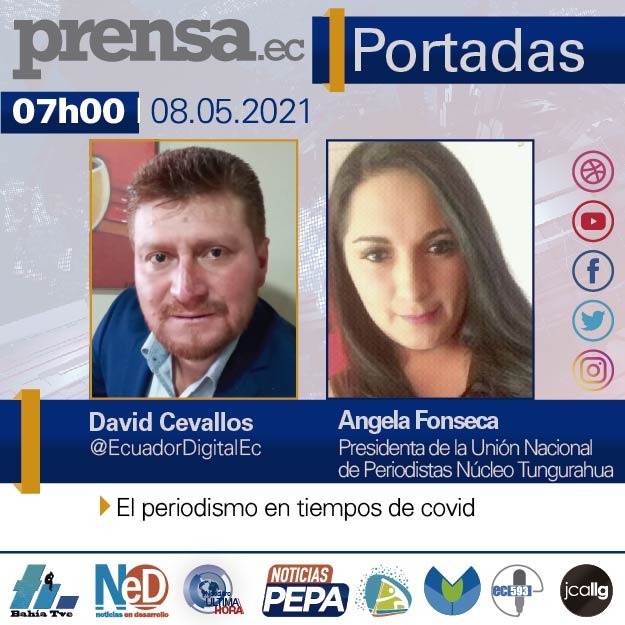 DavidCevallosS1's tweet photo. En #Portadas: *Angela Fonseca, Presidenta de la UNP - Tungurahua nos habla de El periodismo en tiempos de covid*
Infórmese y comparta esta entrevista en nuestras redes sociales
▶ Youtube, https://t.co/FX3muF3CXr
👉 https://t.co/ClgQp2vFER
👍 https://t.co/6oQMFf3Eyh https://t.co/Psp4j0V9Aj