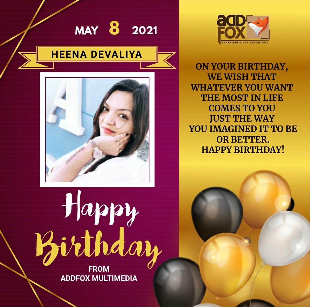 AddfoxIndia's tweet photo. 🥳Many Many Happy Returns of d Day to the Backbone of our team🎂🍿🍩
We're lucky & blessed enough to have you as Partner 😇
#AddfoxMultimedia #wishes #HappyBirthday #team #wishes #happiness #work #hardwork #inspiration #motivation #birthday #dedication #partner #likeforlikes https://t.co/L3wqwxYthl
