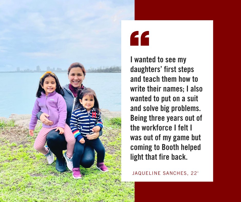 TheBoothExp's tweet photo. As part of the celebration of Mother’s Day, The Booth Experience features co-chair of Mothers at Booth, Jaqueline Sanches, 22’, who shares her journey attending business school while taking care of her two children. 
Read more on: https://t.co/oeGz0QSU5G
#WhyBooth #MothersatBooth https://t.co/couQ48dH8y