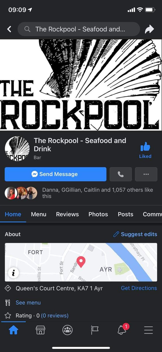 Had a good Birthday with my family. Be was in The Rockpool  Queen Court Ayr. it was so good the food was so good.