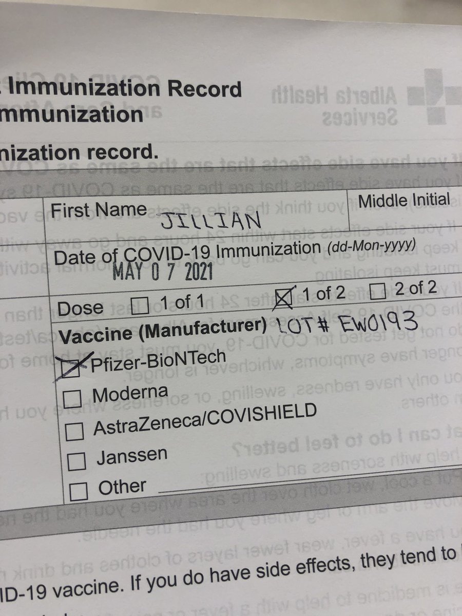 A moment of relief I cannot even explain! #vaccinated