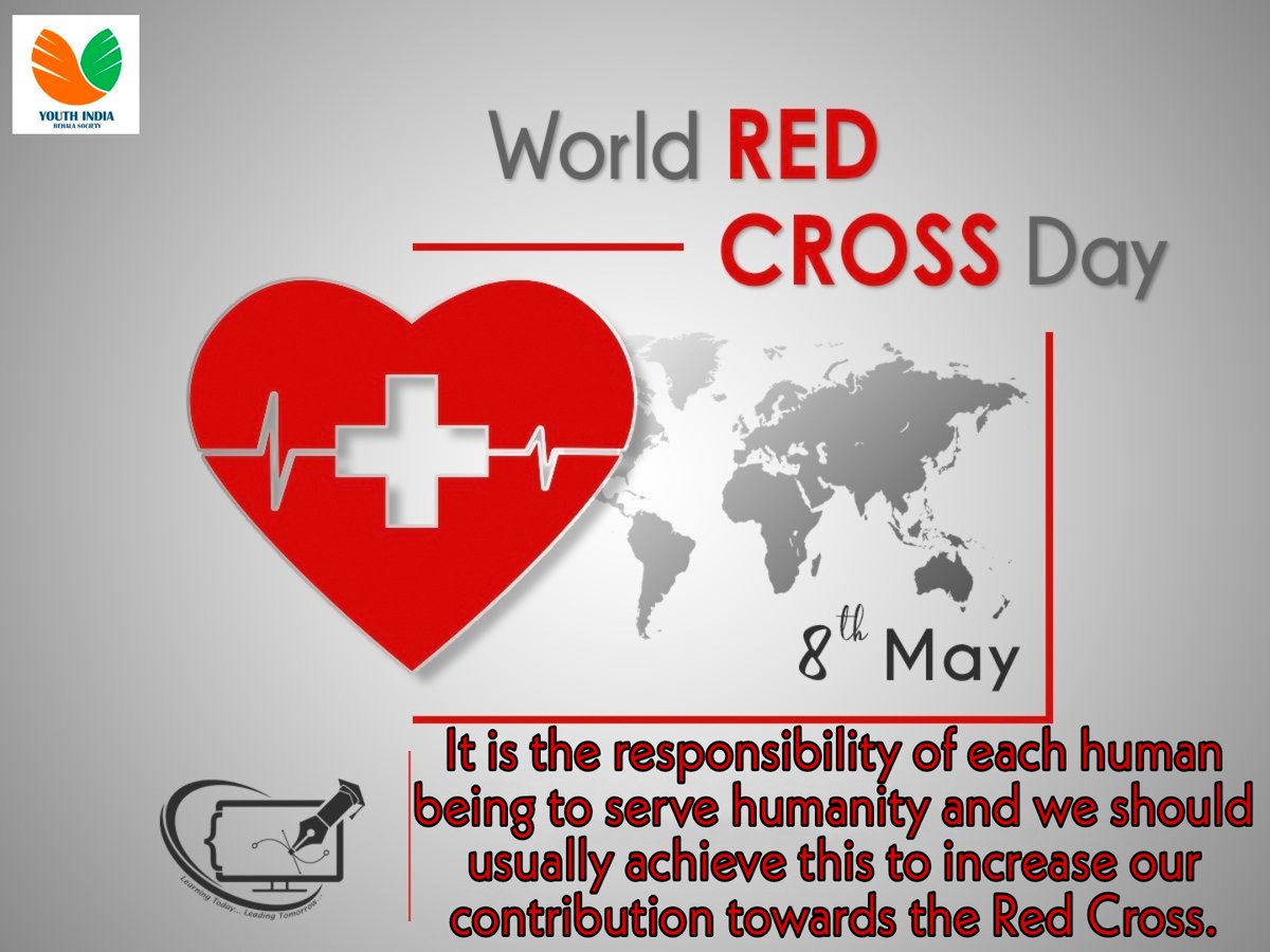 YIF14504792's tweet photo. On the occasion of World Red Cross Day, let us join hands to make everyone in this world healthier and happier.
#redcresentday
#internationalredcross
#redcresentmovement
#birthanniversaryofhenrydunant
#ICRC 
#IFRC
#moveoftheyouth
#togetherforhumanity
#everywhereforeverypeople https://t.co/FJcAAFK2sW