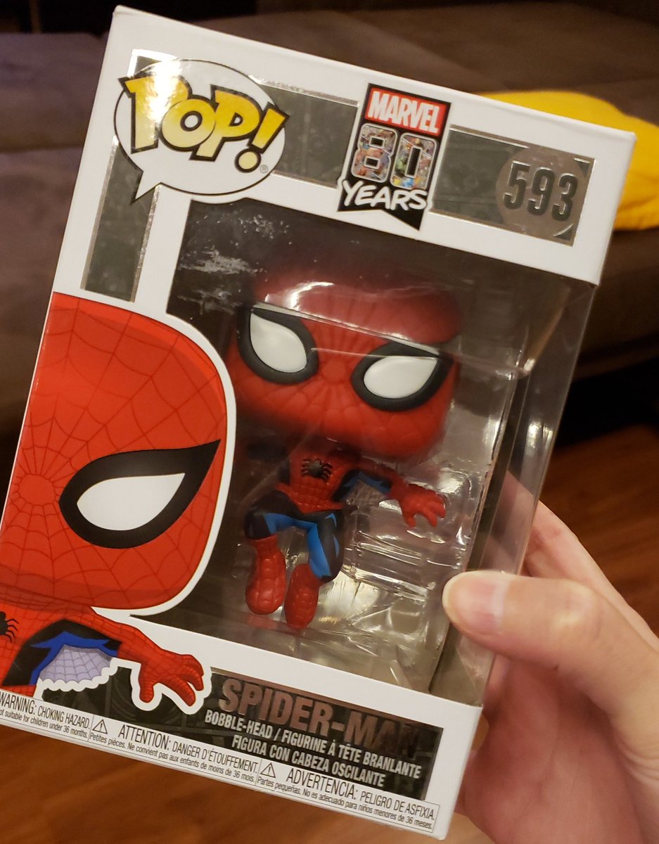 Repereirasilva's tweet photo. Mais um para coleção! #SpiderMan #FunkoPop #Marvel80Years https://t.co/uvoBDJ7CeK