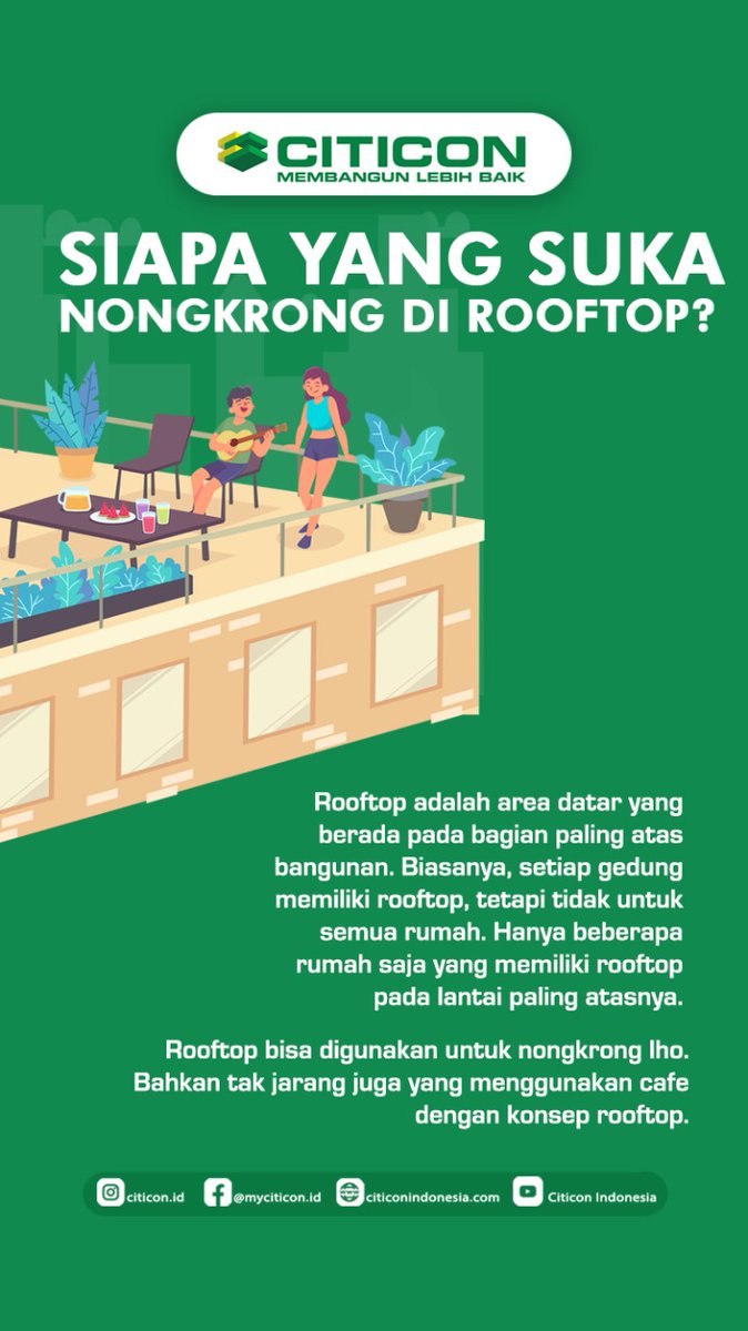 Chill banget kalau malam minggu nanti dihabiskan untuk melihat bintang-bintang dari rooftop, daripada melihat doi jalan sama yang lain
Ehh