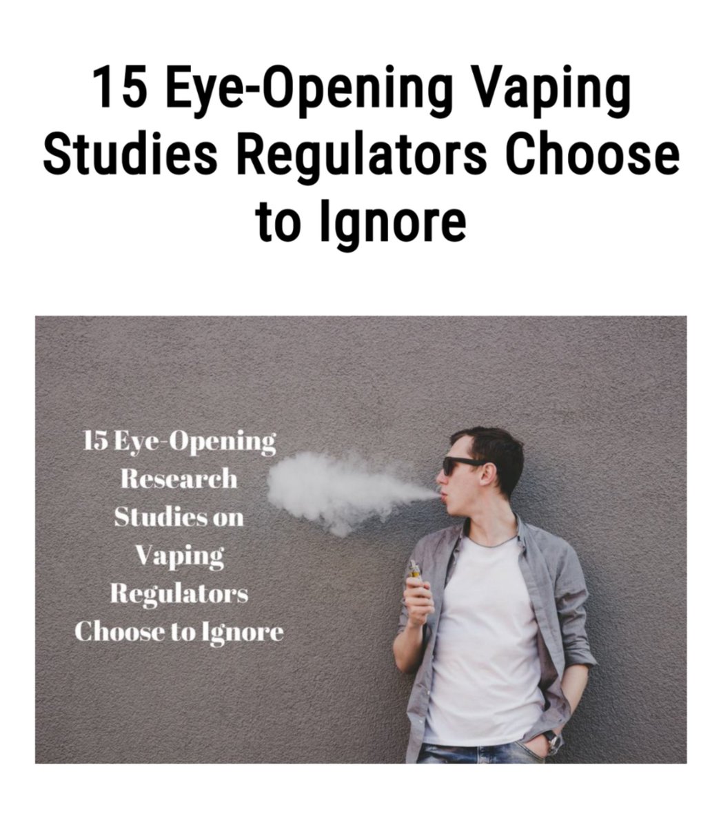 15 Eye-Opening Vaping Studies Regulators Choose to Ignore

Full Article:
 ecigsadvice.co.uk/vaping-studies/