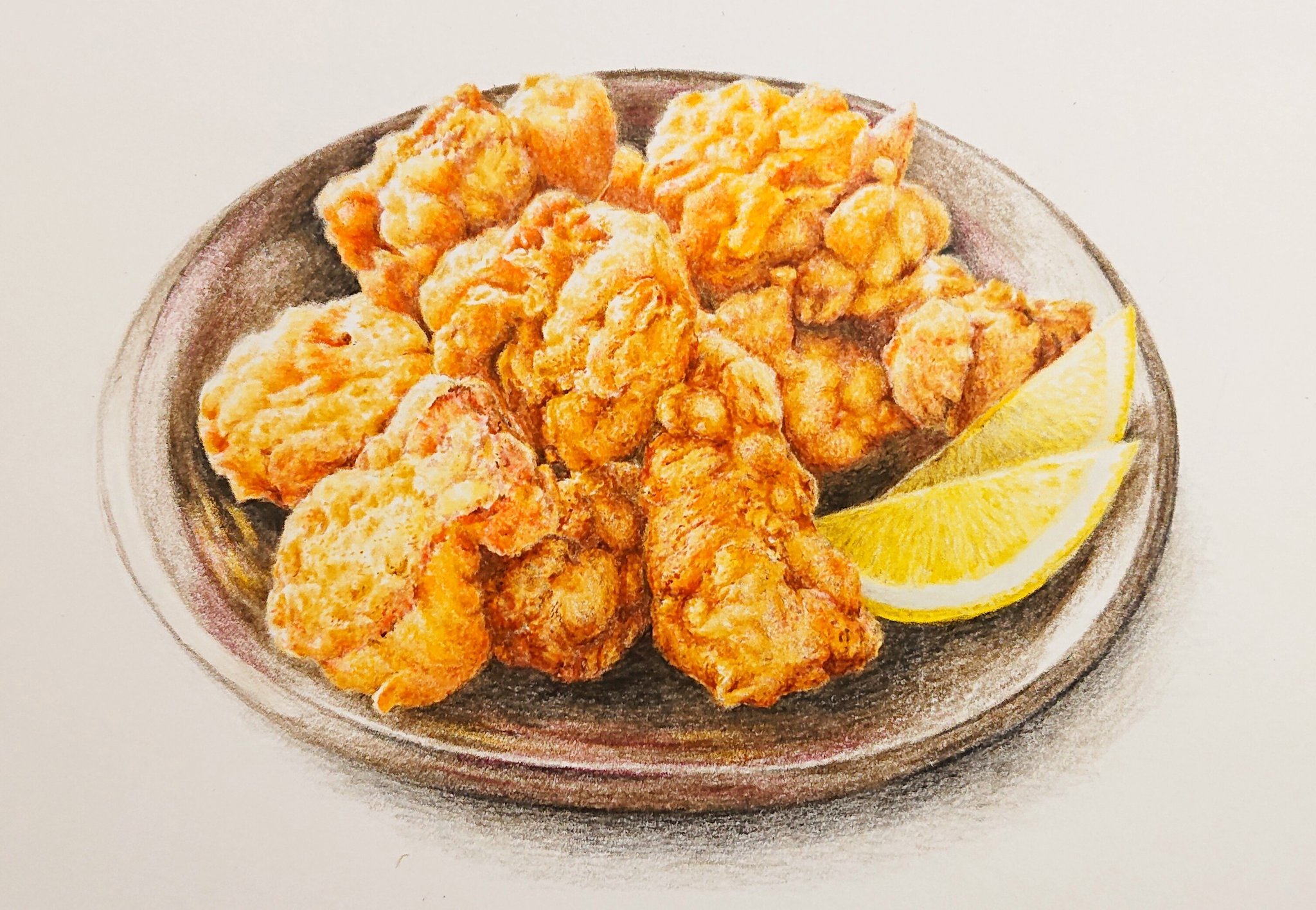 雨色 色鉛筆で唐揚げ描きました 山盛り食べたい 色鉛筆画 イラスト 食べ物イラスト 唐揚げ T Co Iffvbnqudt Twitter 雨色 色鉛筆で唐揚げ描きました 山盛り食べたい 色鉛筆画 イラスト 食べ物イラスト 唐揚げ T Co Iffvbnqudt Twitter