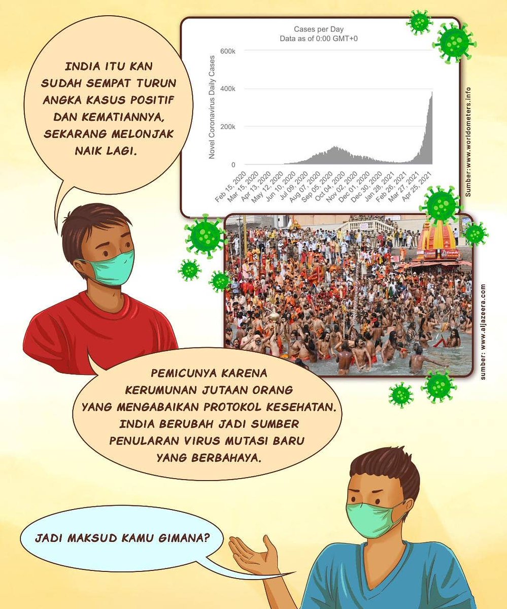 jokowi's tweet photo. Pandemi masih mengancam. Mari menahan diri demi keselamatan bersama. https://t.co/8bUiv0Rya9