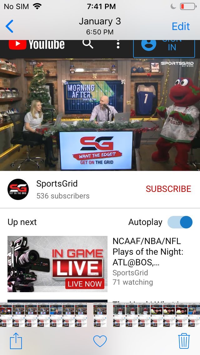 ChowderMini's tweet photo. Clam @clamchowder7 happy 60th birthday oldy, ahhh! Was amazing when you were on @SportsGrid TV in their New York studio with Gabe @sportsrage &amp; @ArielEpstein &amp; then I was on 1 st time ever with @MykAussie Anyone got the replay of the show though? Myk won’t talk about it! https://t.co/7hTY7YDYnO