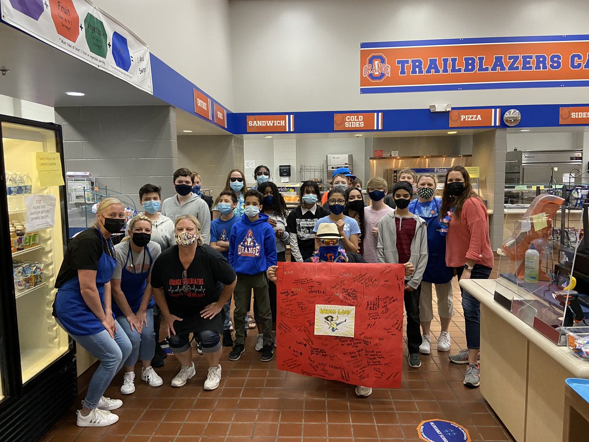 OLSDFood's tweet photo. So much love for our school lunch heroes today!! #SchoolLunchHeroDay https://t.co/18Vl822ice