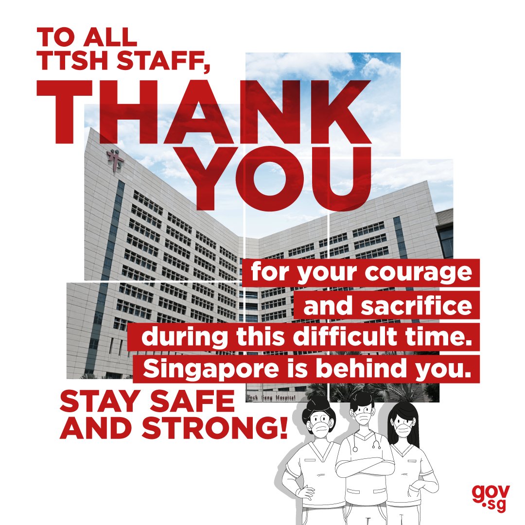 Dear <a href="/TTSH/">TanTockSeng Hospital</a> staff, we are with you! 

#SGUnited