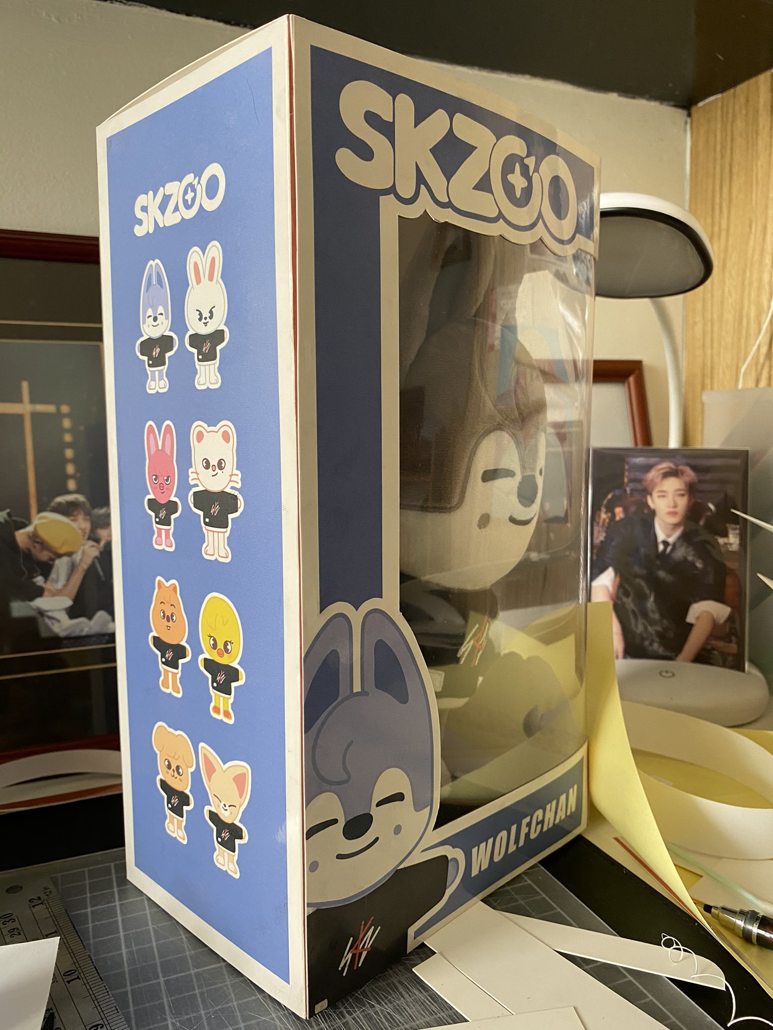 SKZOO wolfchan ポラ セット Stray Kids Skzoo Bang Chan Wolf Chan Official Plush Doll