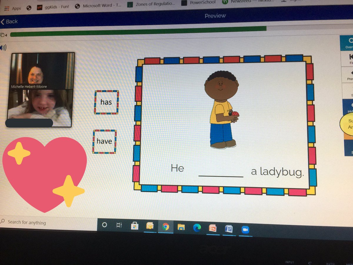 NS_SLP_MOM's tweet photo. This SLP had an amazing Zoom speech-language session with the most wonderful, hard-working Grade Primary student @MWES_School and her Mom! #SupportingOurStudents #WorkingWithFamilies #learningneverstops #distancelearning #HappySLP @HRCE_NS @HRCE_StudentSer @AssistTechHRCE https://t.co/L8DY8O2Fzq