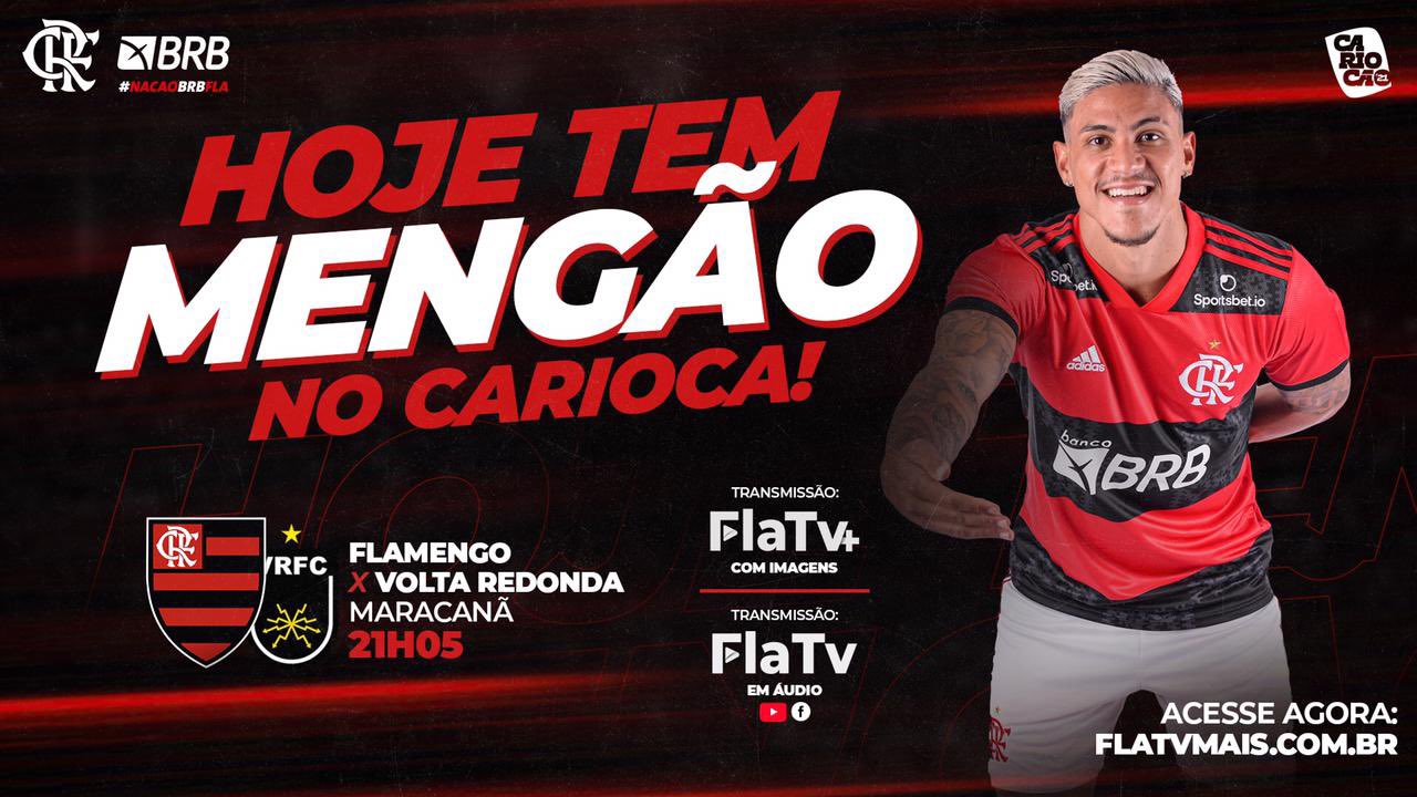 Flamengo on X: Amanhã tem Mengão! O Mais Querido enfrenta o Volta Redonda,  às 21h05, no Raulino de Oliveira, no jogo de ida da semifinal do @cariocao!  Acompanhe ao vivo e com