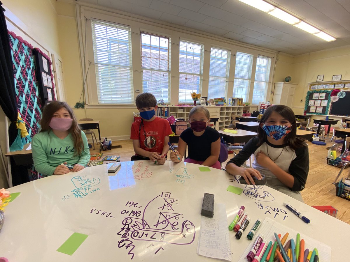 courtneyspecial's tweet image. 4th grade prep is well underway in the Taco class! Ss are engaged in math centers while small groups are learning the steps of long division!  ⁦@EESPrincipal⁩ #specialeclass