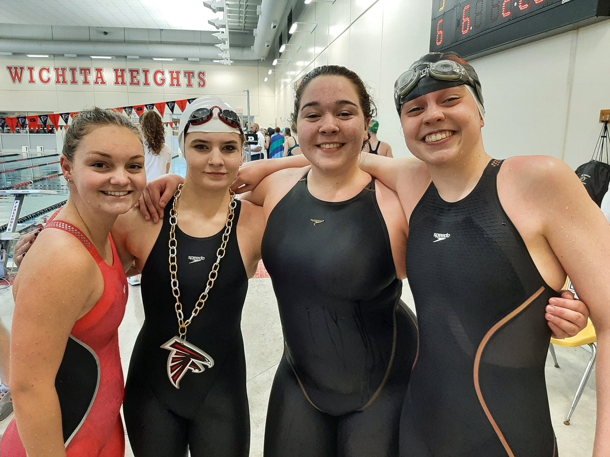 WHTSwimming's tweet photo. These girls ROCKED IT TONIGHT!! Hitting qualifying times in both 200 Medley and 200 Free Relays!! #falconchain @WHtsAthletics @FalconFlip92 https://t.co/1sRLIkOBVI