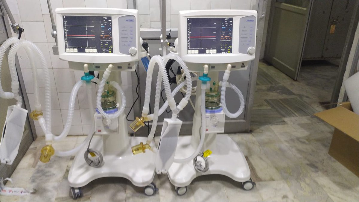 Thanks to @CryptoRelief_  community... Two #ventilators installed at Yogini Vasantidevi trust hospital at Vadodara. will help in reducing burden on hospital for #COVID19 treatments and able to save some lives! 👏👍