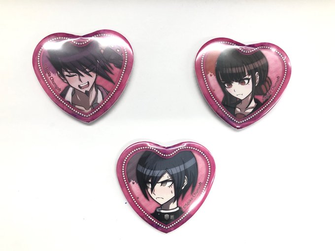 ダンガンロンパ ナンジャタウン テレ顔 ハート 缶バッジ 七海千秋