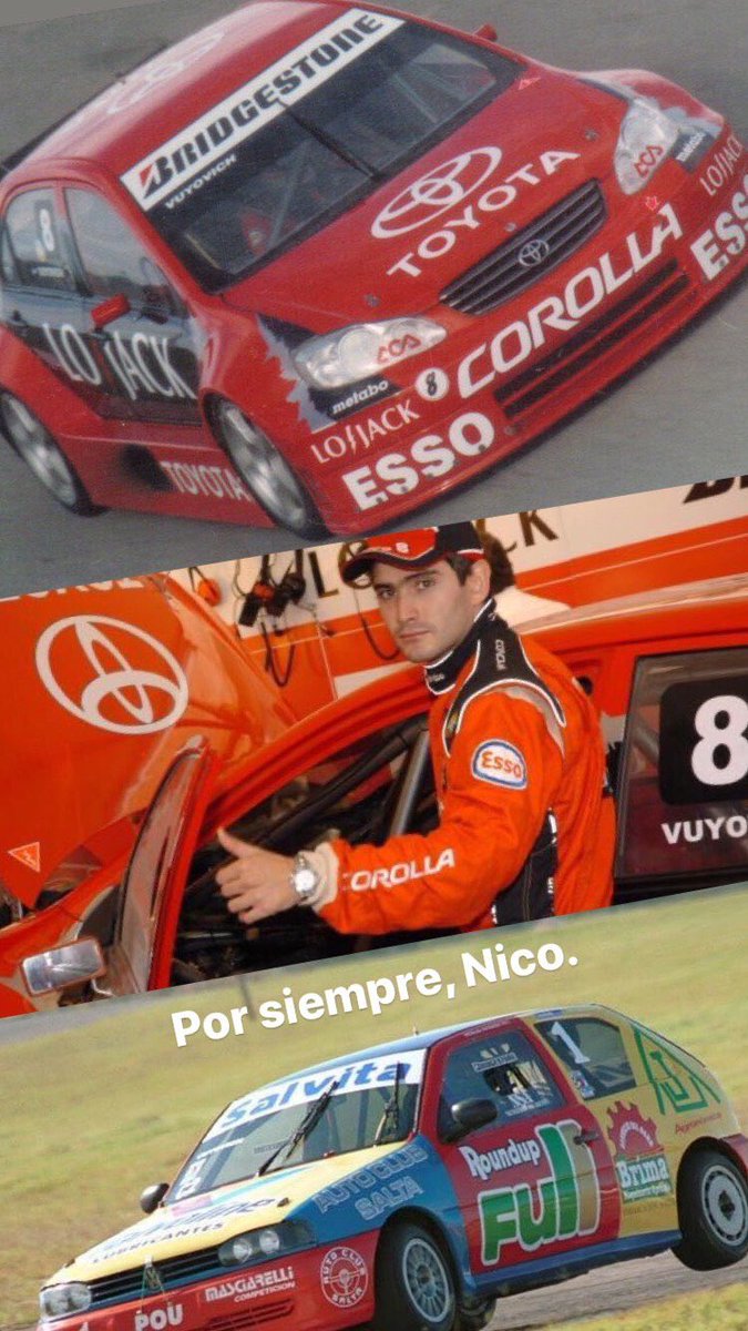 8 de mayo. Un abrazo al cielo para saludar al gran campeón que se nos fue. Por siempre Nicolás Vuyovich. Un talento tan inmenso en las pistas como un señor fuera de ella. <a href="/vuyopablo/">Pablo Vuyovich</a> el recuerdo permanente <a href="/TGR_Arg/">ToyotaGazooRacingARG</a> <a href="/prensatn/">TN</a>