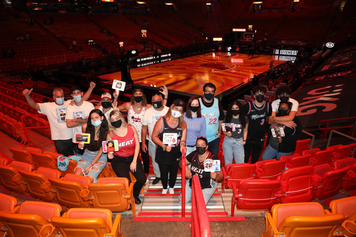 MiamiHEAT's tweet photo. Happy to have the Figueroa family in the building tonight ❤️ https://t.co/HtU9Mwqz3s