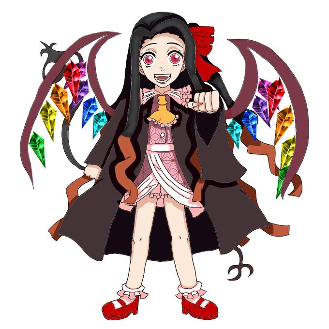 ✨紅城 舞✨さんがTwitterに投稿した竈門禰豆子(鬼滅の刃)のイラスト。